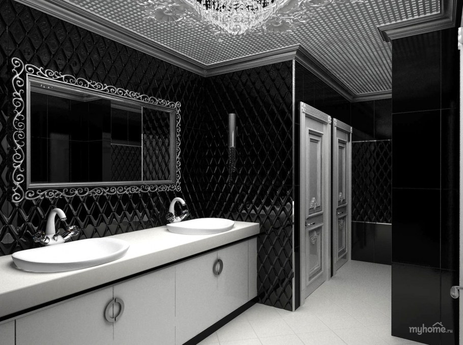 Ванная комната в стиле арт деко Неоклассика