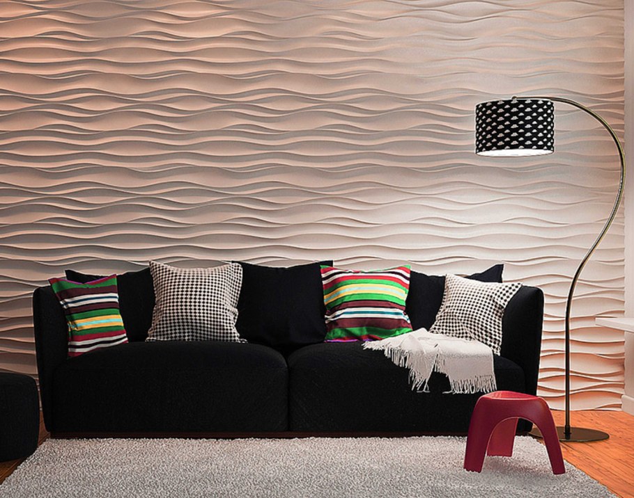 Гипсовая 3д панель волна Атлантика