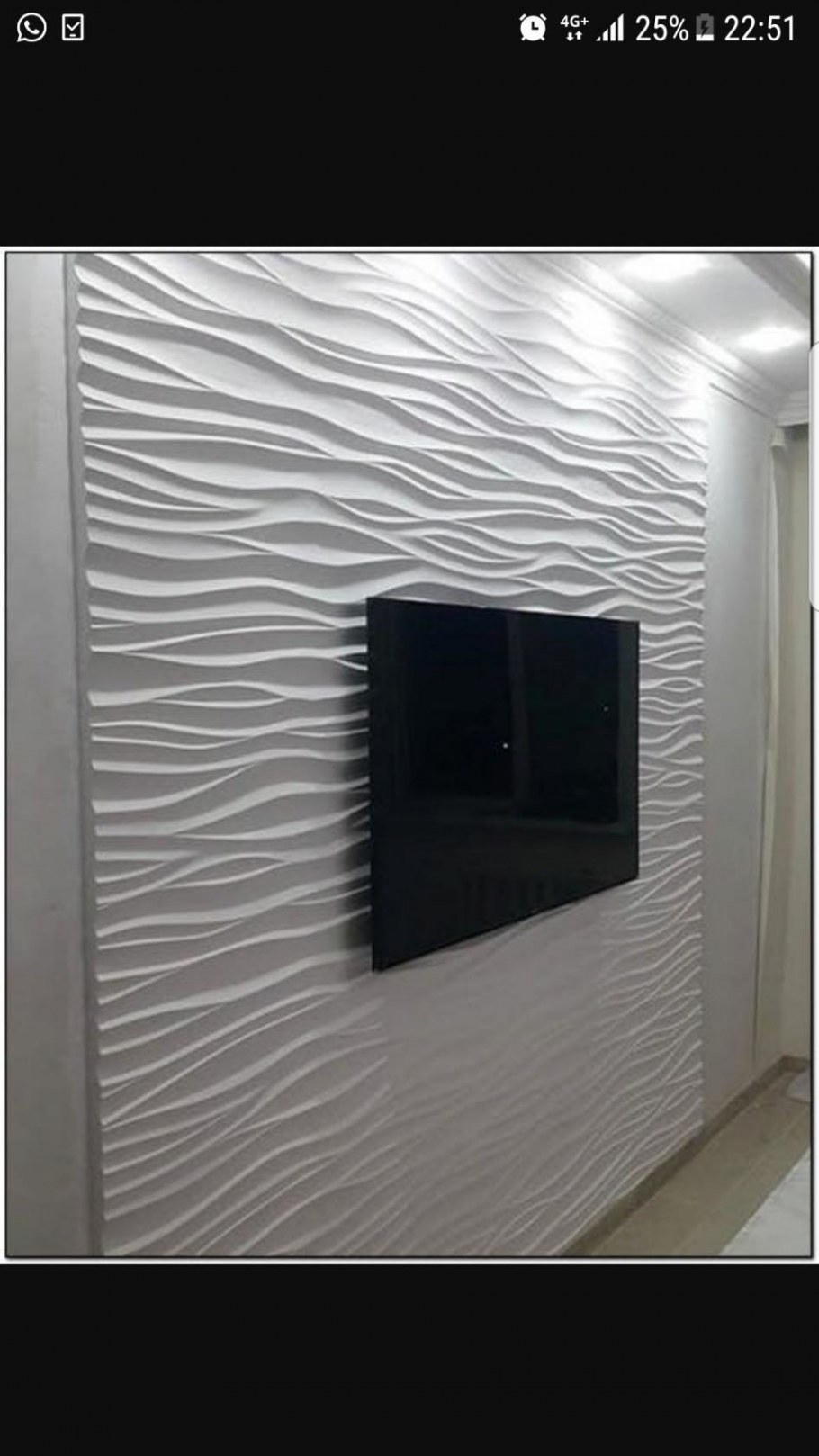 Гипсовые 3д панели под телевизор