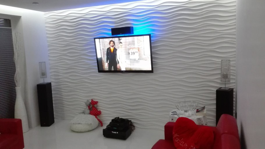 Гипсовые 3д панели в салоне красоты