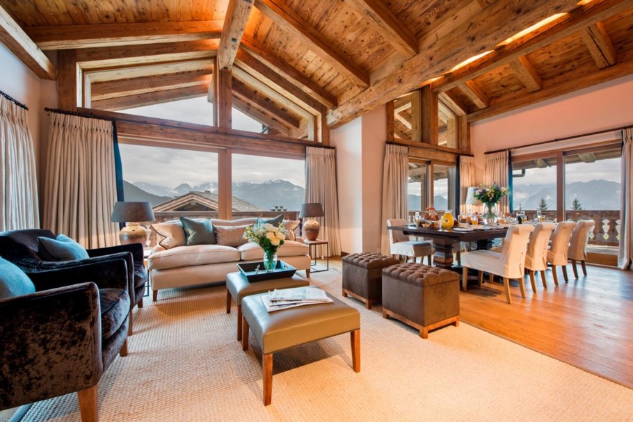 Загородная резиденция в Альпах Швейцарии Шале