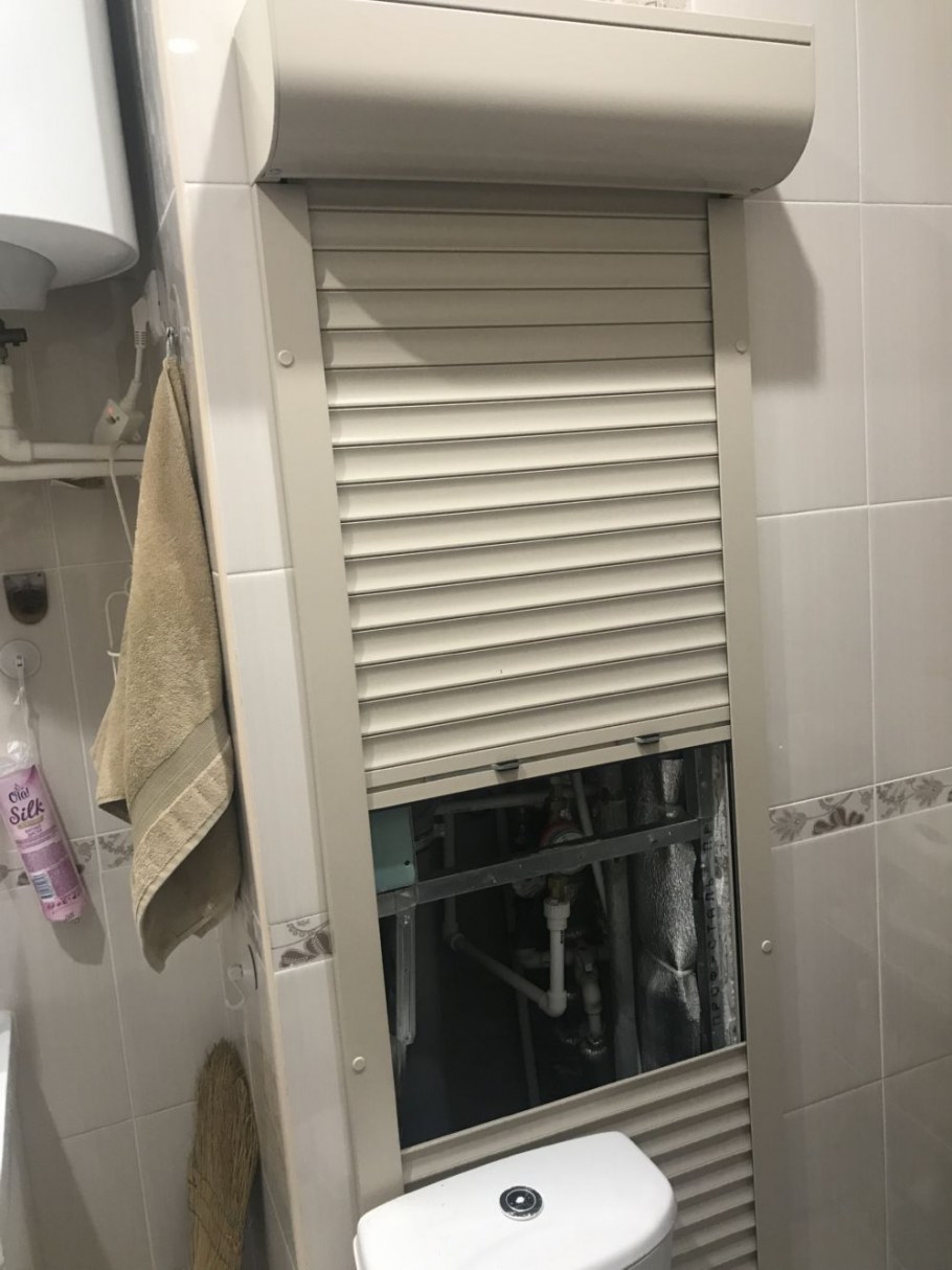 Рольставни на сантехнический короб