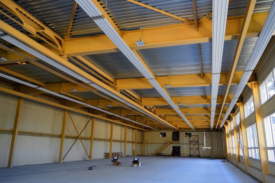 Промышленное здание внутри