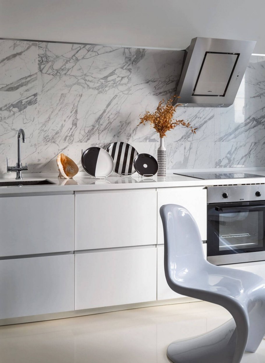 Кухонный фартук из керамогранита