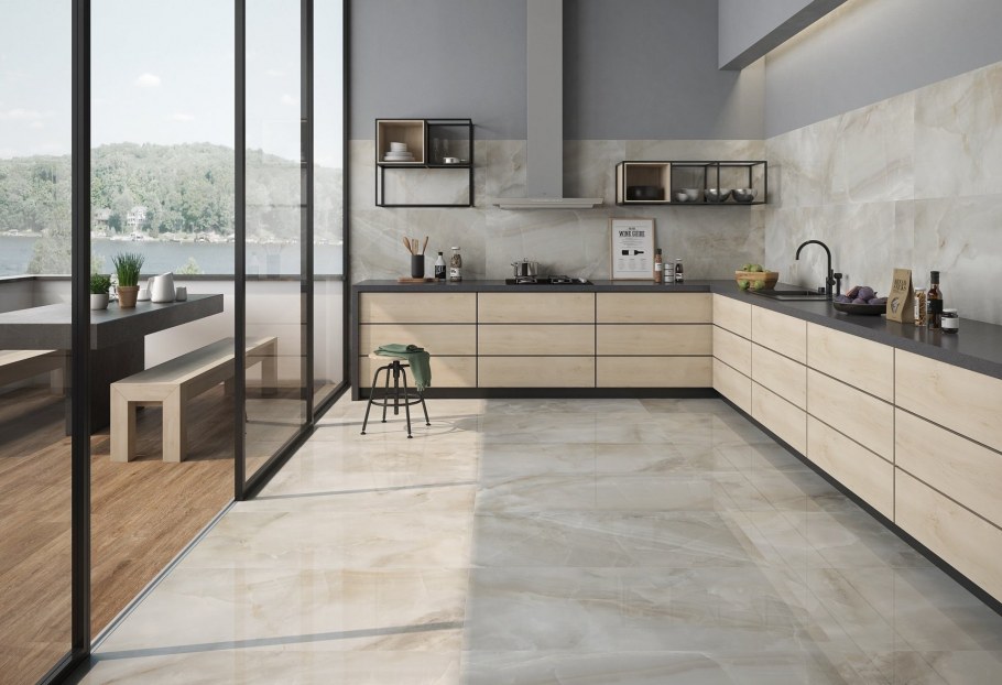 КАЛАКАТА мрамор на кухне на пол