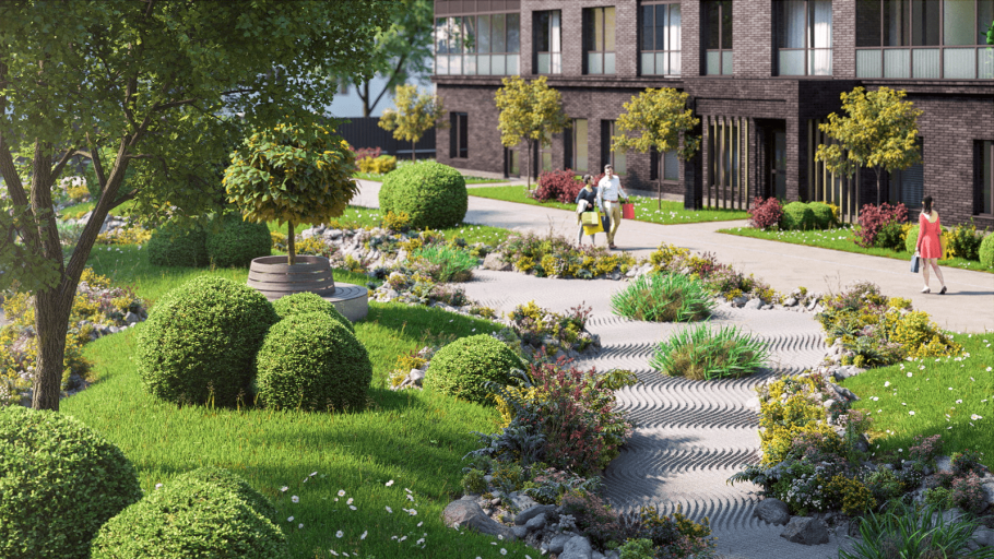 Озелененная территория ЖК