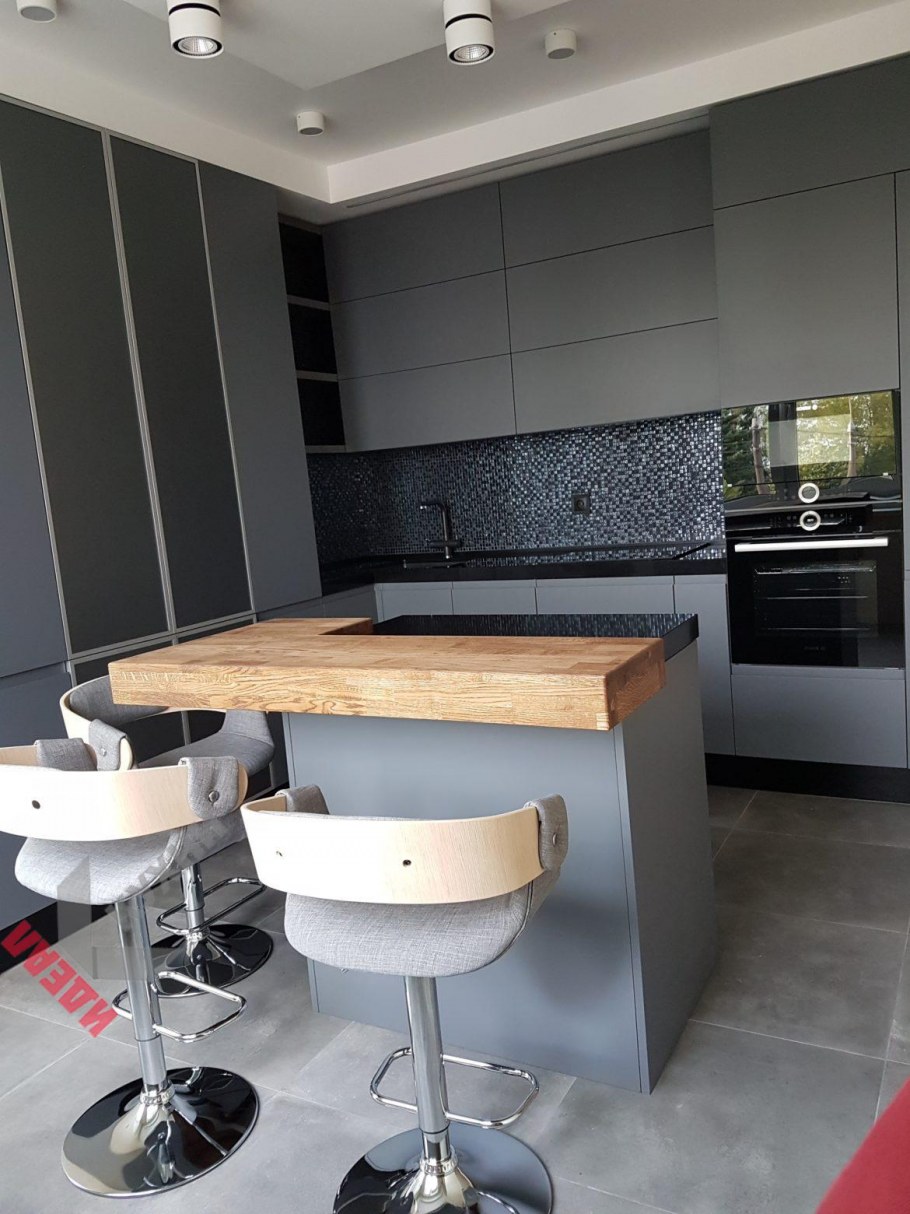 Современные кухни без ручек