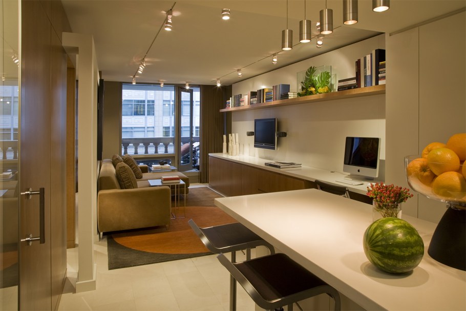 Кухня гостиная кабинет