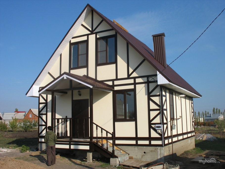 Фасады каркасных домов