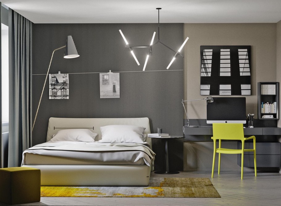 Серая детская комната