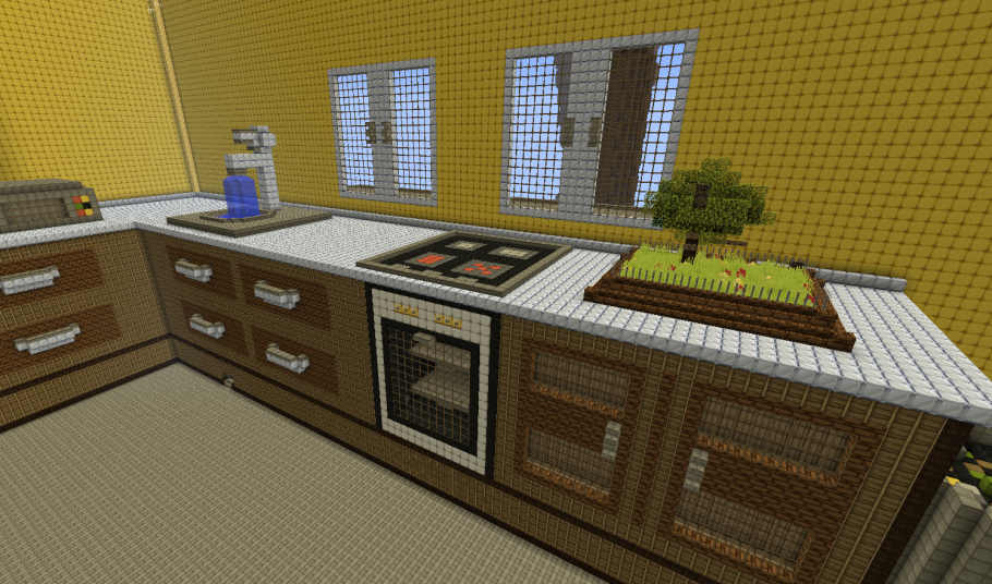 Кухонный гарнитур в МАЙНКРАФТЕ