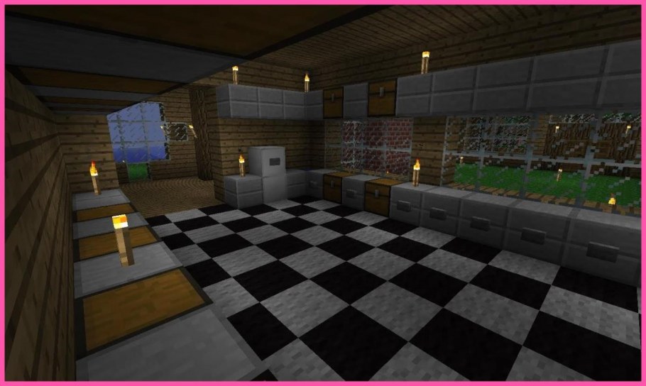 Кухня в МАЙНКРАФТЕ без модов маленькая