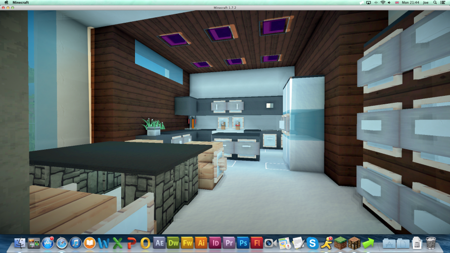 Кухня в Модерн стиле в майнкрафт