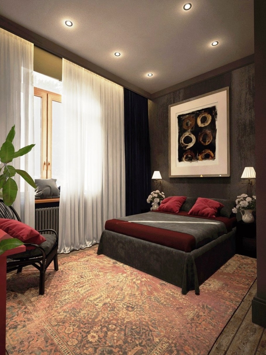 Коричневая спальня