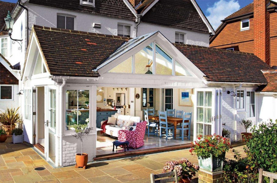 Расширение дома за счет террасы