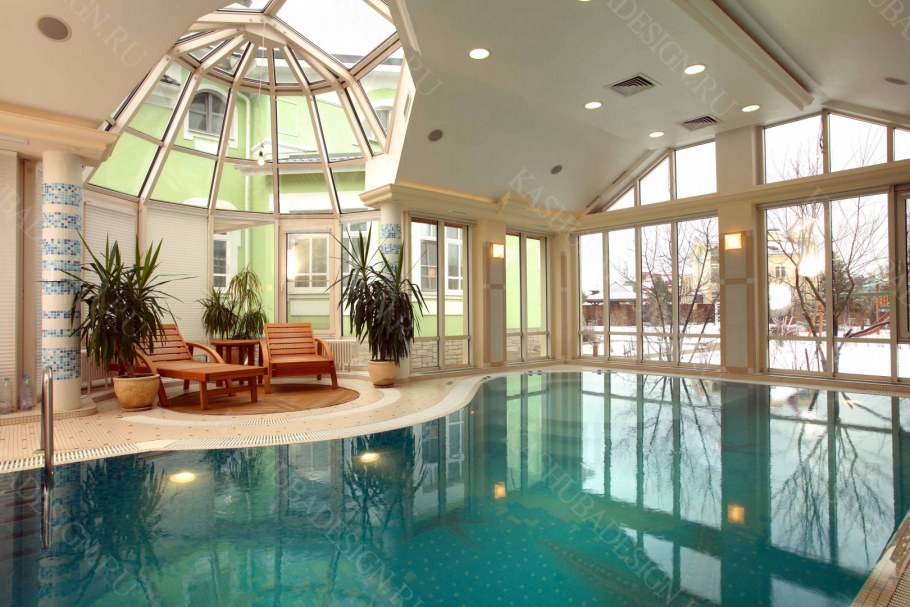 Коттедж с закрытым бассейном