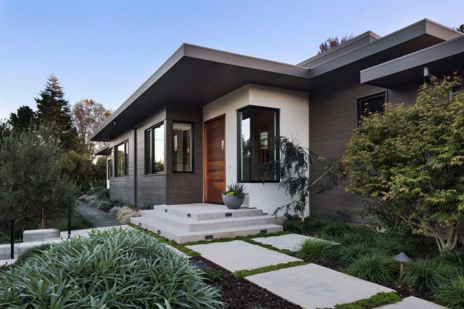 Современные фасады одноэтажных домов