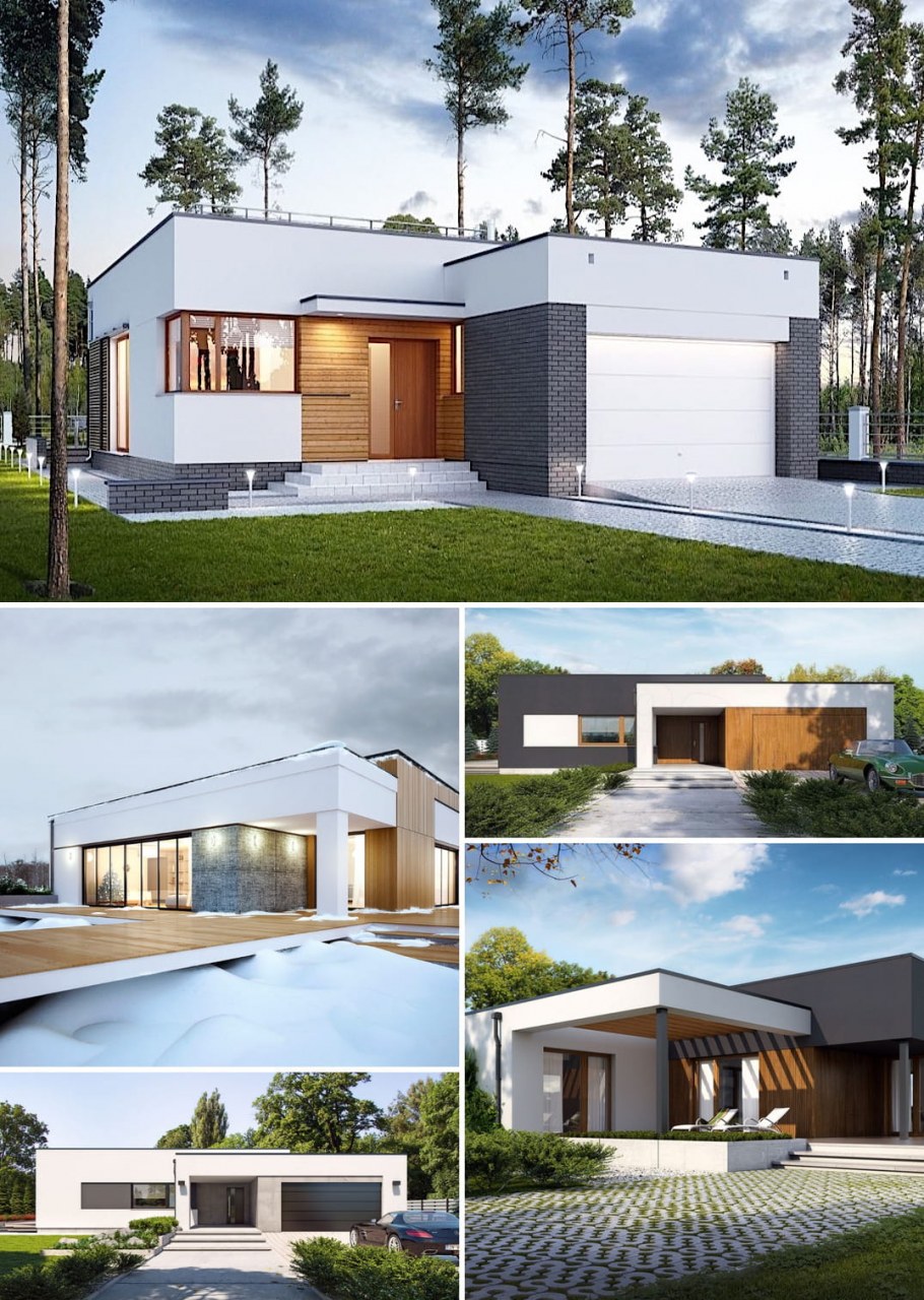 Проект флетхауса с плоской кровлей