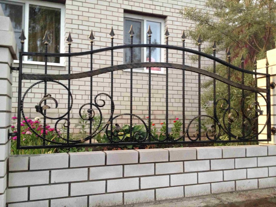 Кованый забор для палисадника