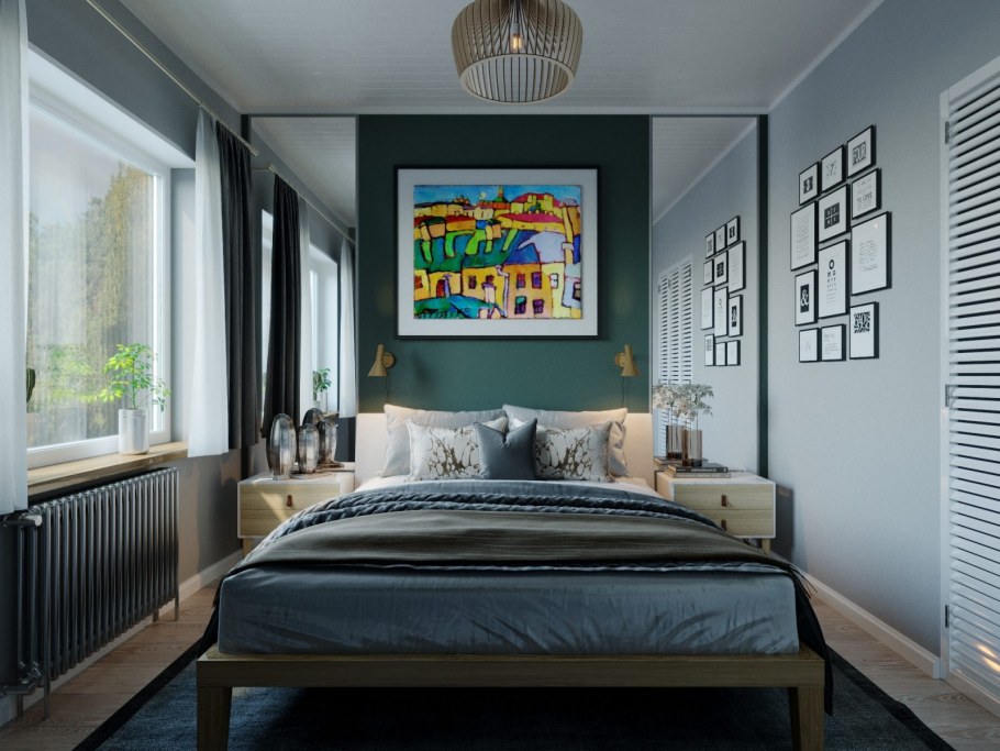 Детская белый бежевый зеленый