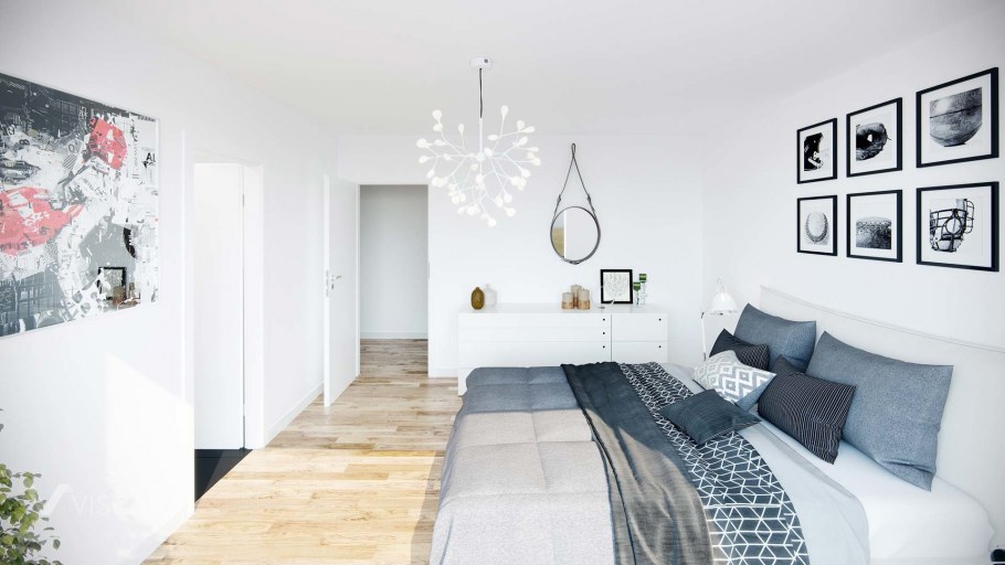 Интерьер узкой гостиной