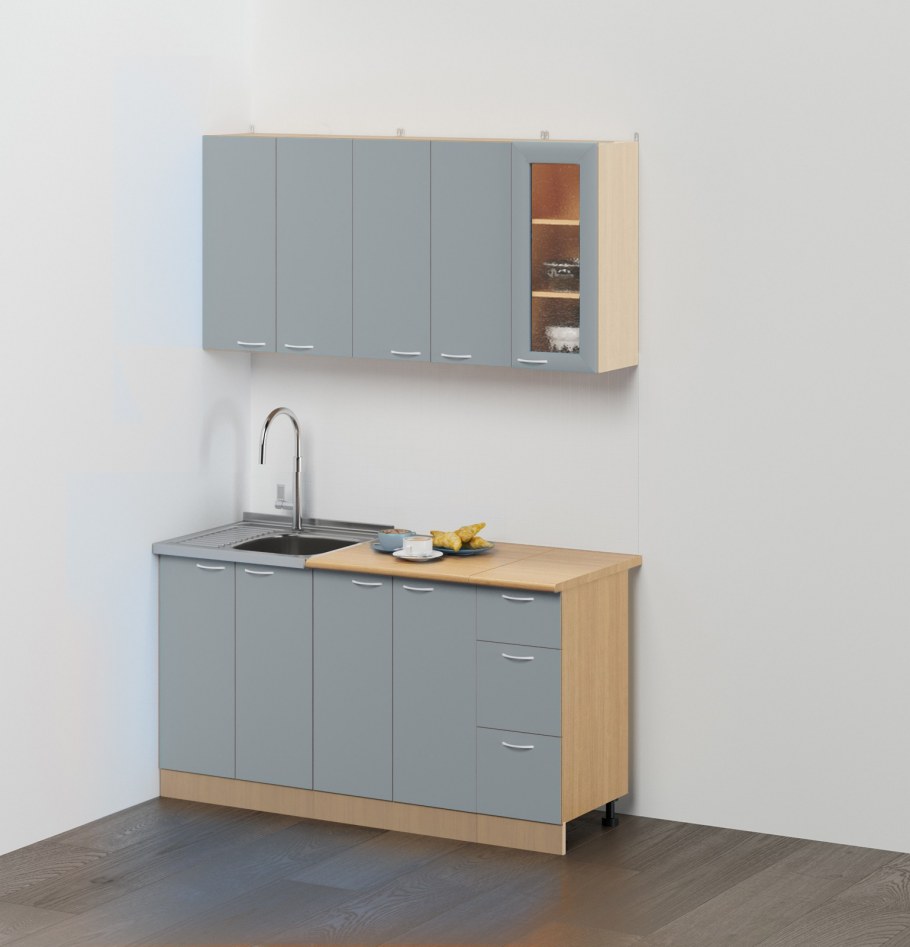 Кухня "эконом-1,2м" лайм