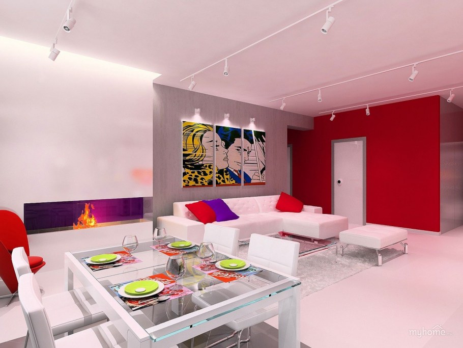 Картины поп-арт в интерьере