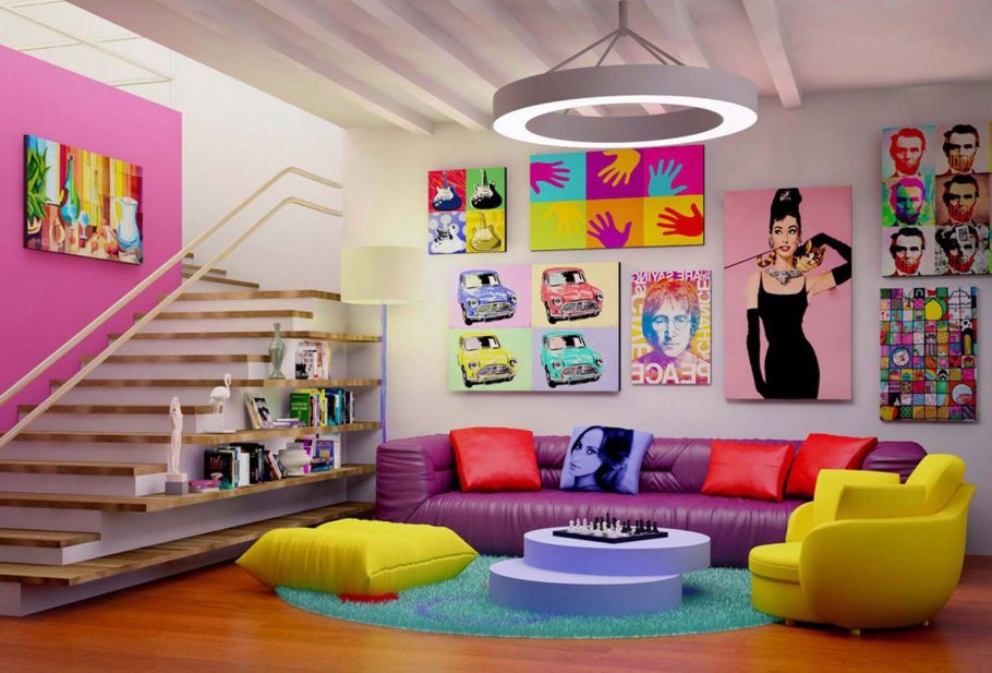 Парикмахерская в стиле поп арт