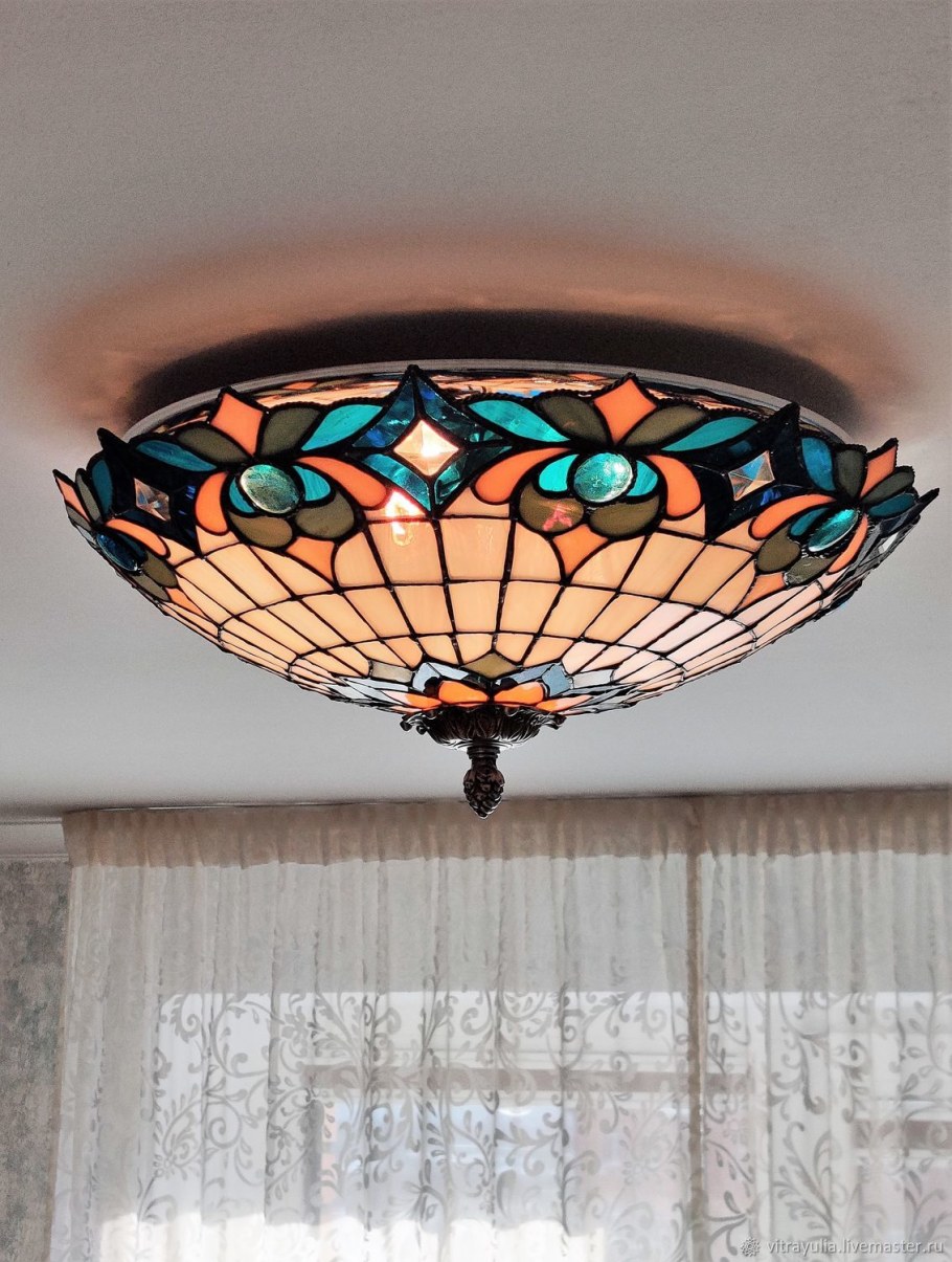 Люстра Тиффани потолочная 811-804-01