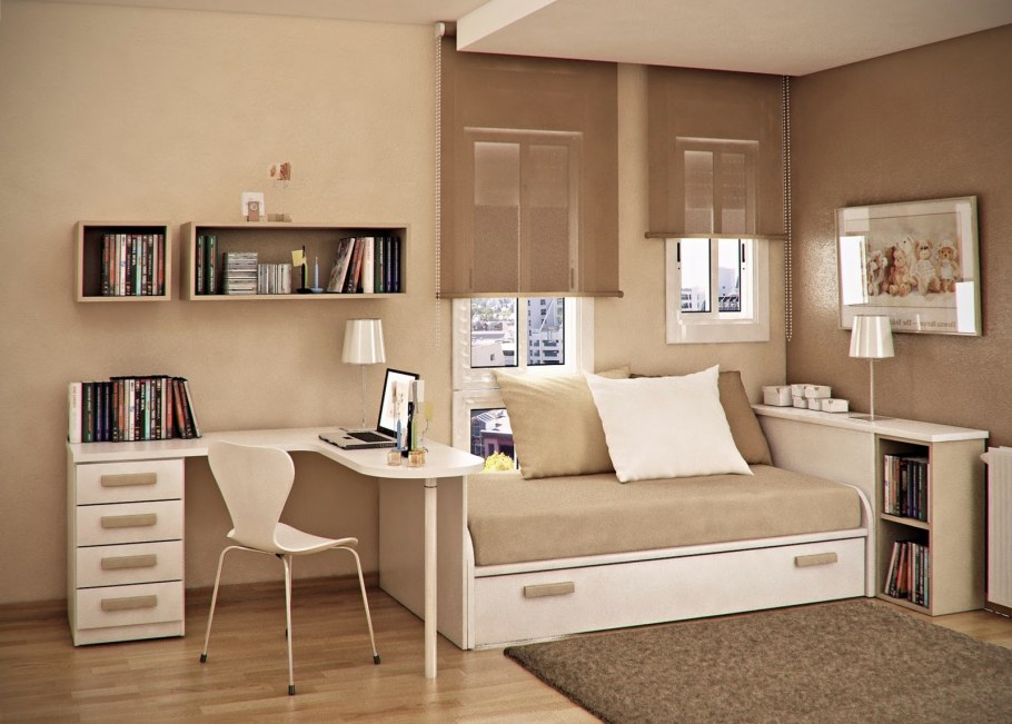 Интерьер маленькой комнаты