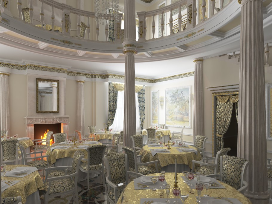 Столовая в римском стиле