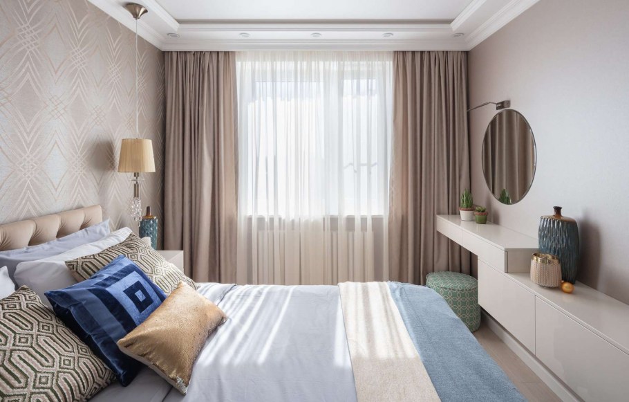 Шторы в гостиную в современном стиле