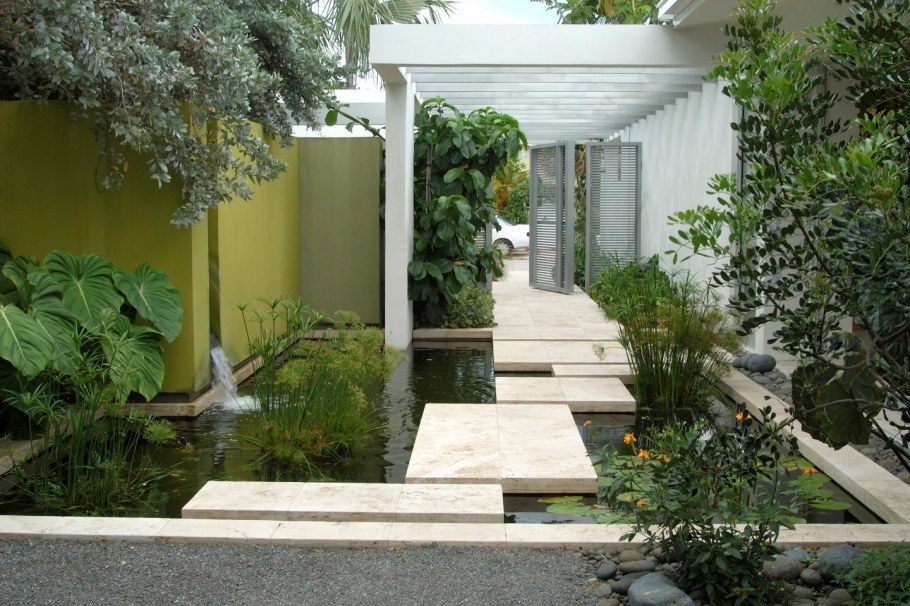 Дорожки в саду в стиле Хай тек