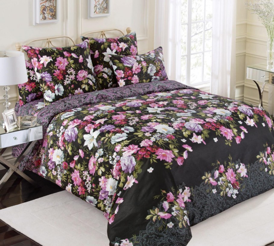 Постельное белье семейное Василиса французский стиль Флориана, перкаль