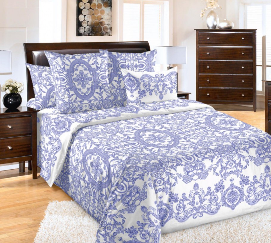 Комплект постельного белья 2сп поплин Шуя