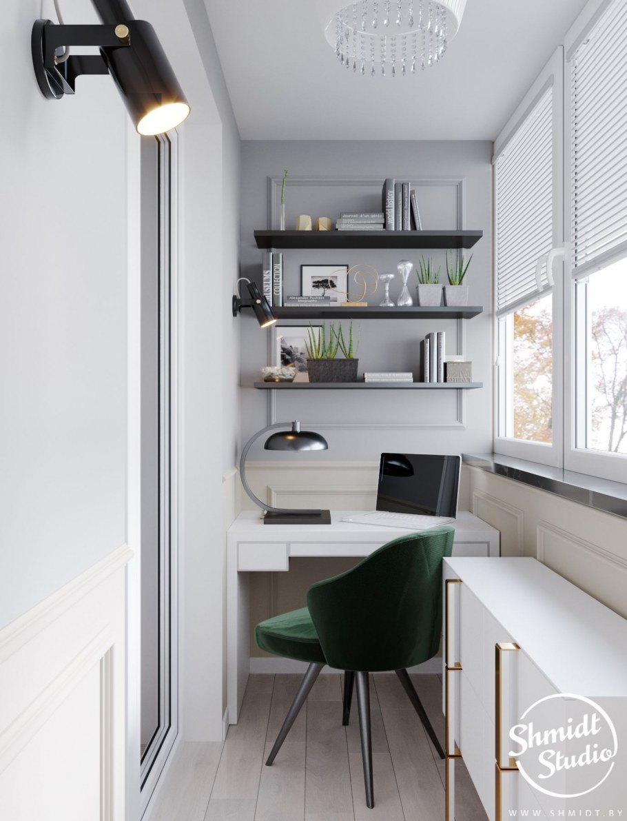 Кабинет на совмещенной лоджии