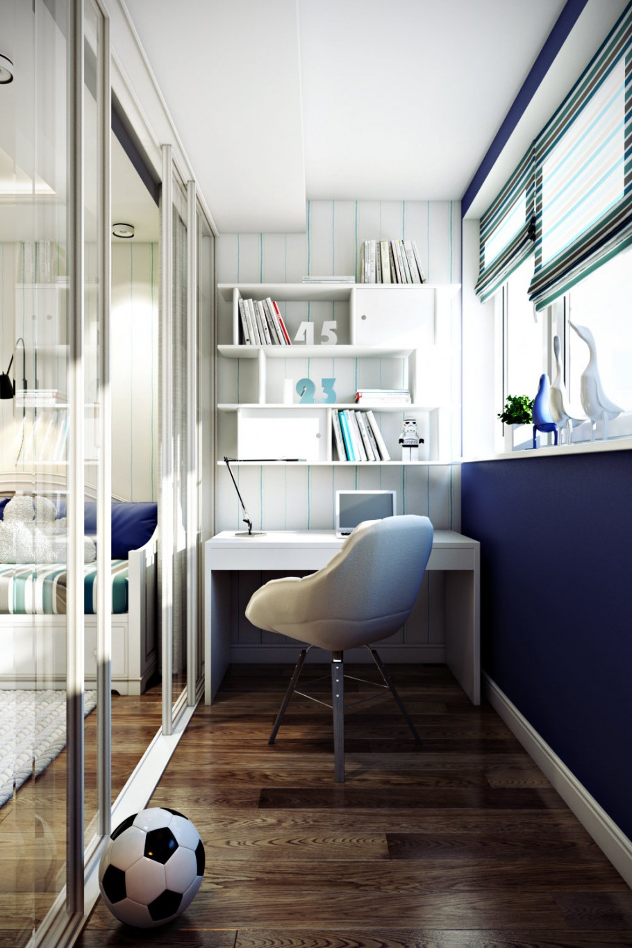 Комната на лоджии для подростка