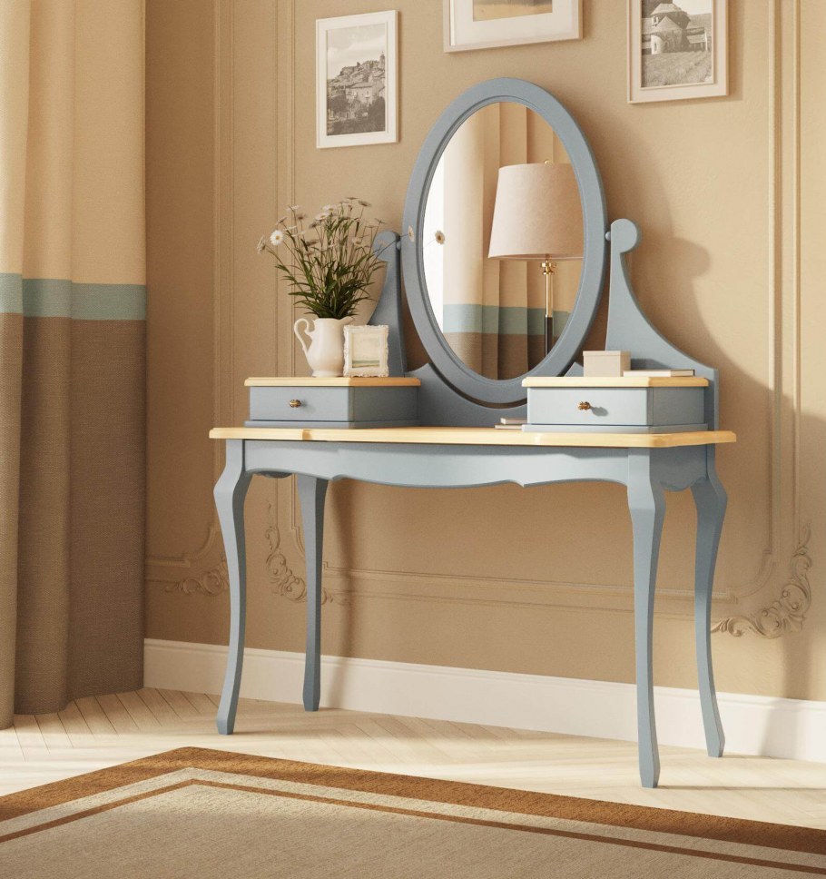 МАЛЬМ туалетный столик, белый, 120x41 см