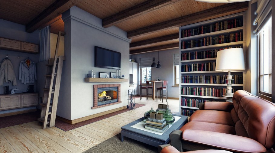 Русская печь в современном интерьере