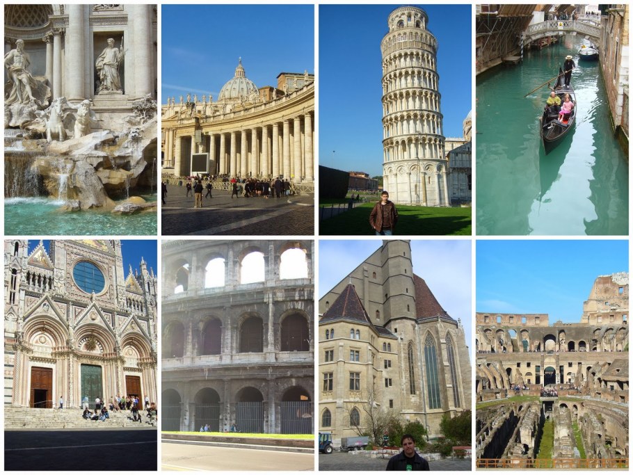 Коллаж Венеция, Рим, Флоренция