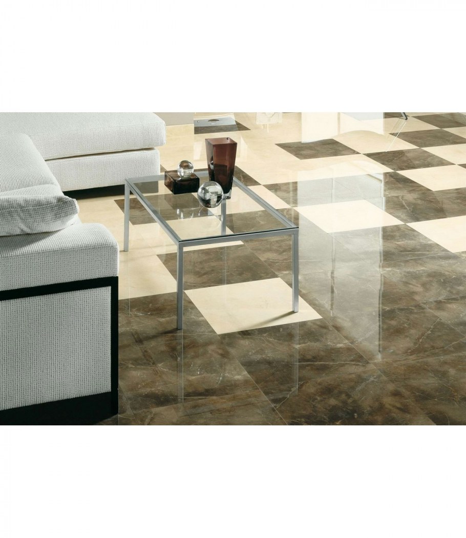 Комбинированная плитка на полу