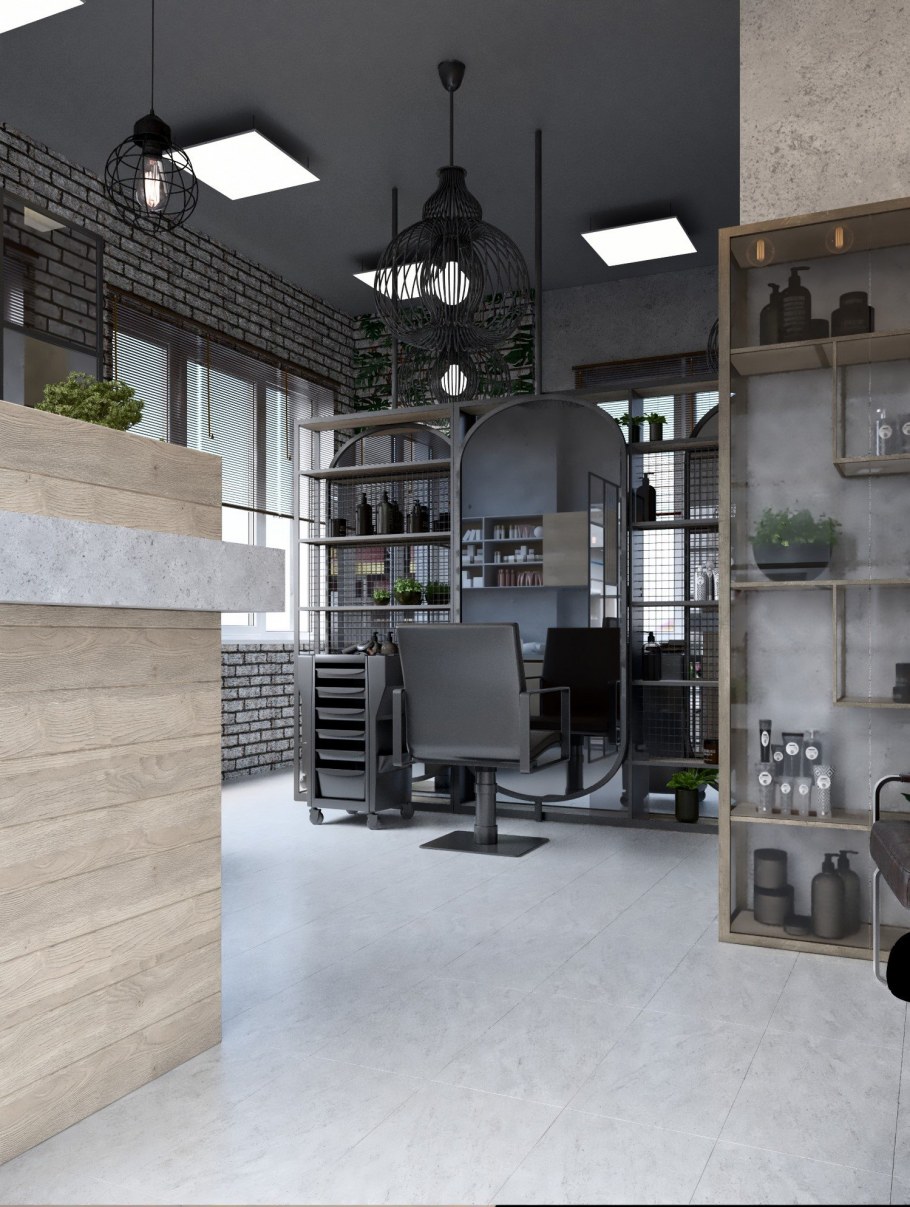 Салон красоты в деревянном стиле