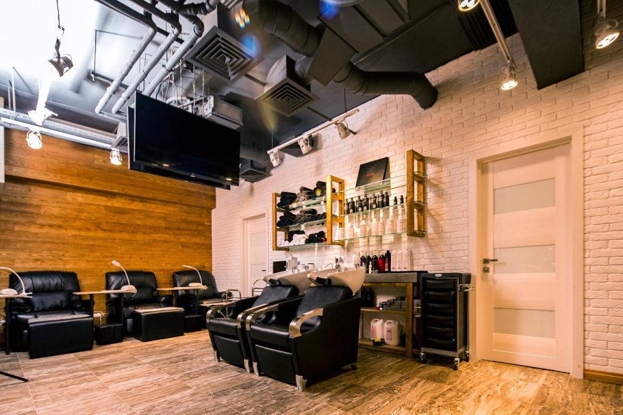 Интерьер салона красоты в стиле ретро