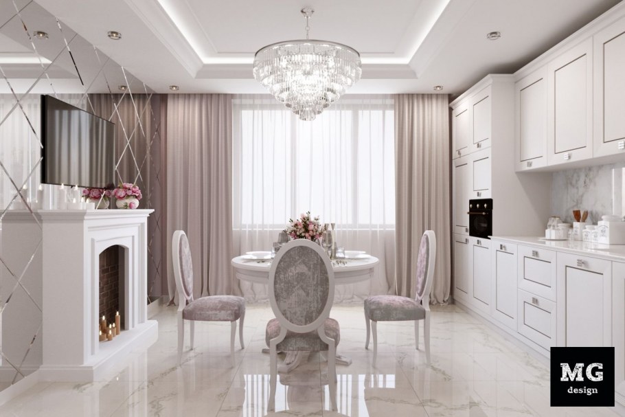 Кухня-гостиная 25 кв.м