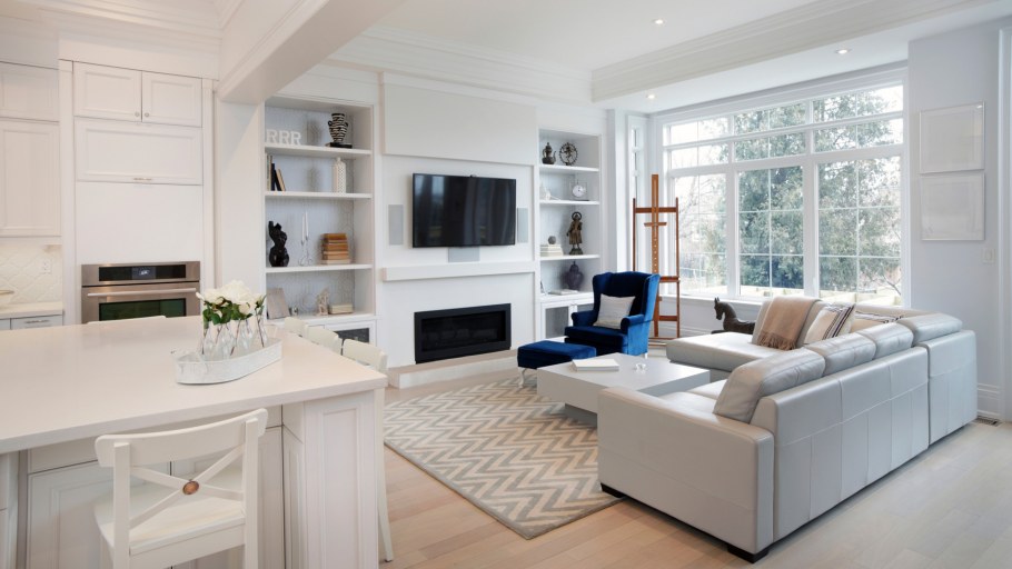 Кухня-гостиная в стиле арт деко