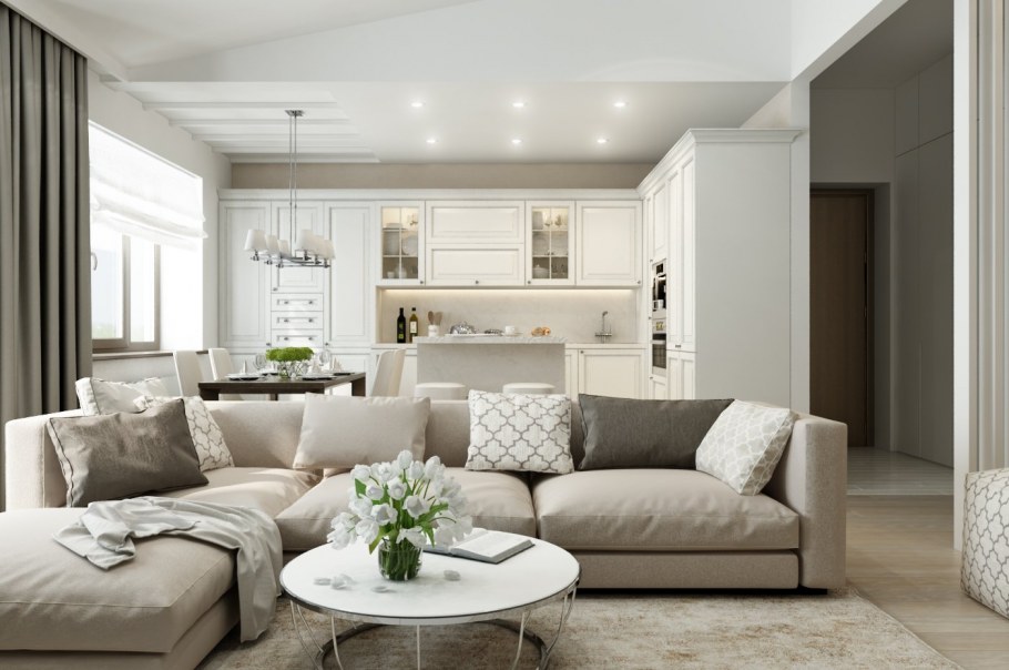 Гостиная в стиле Минимализм 30кв м