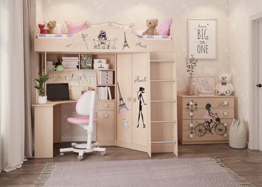 Кровать чердак Амели