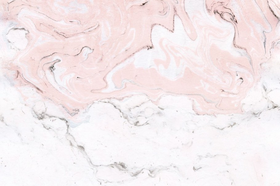 Розовый мрамор с золотом след