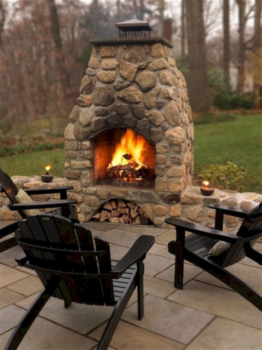Камин уличный Fireplace 100x55x115