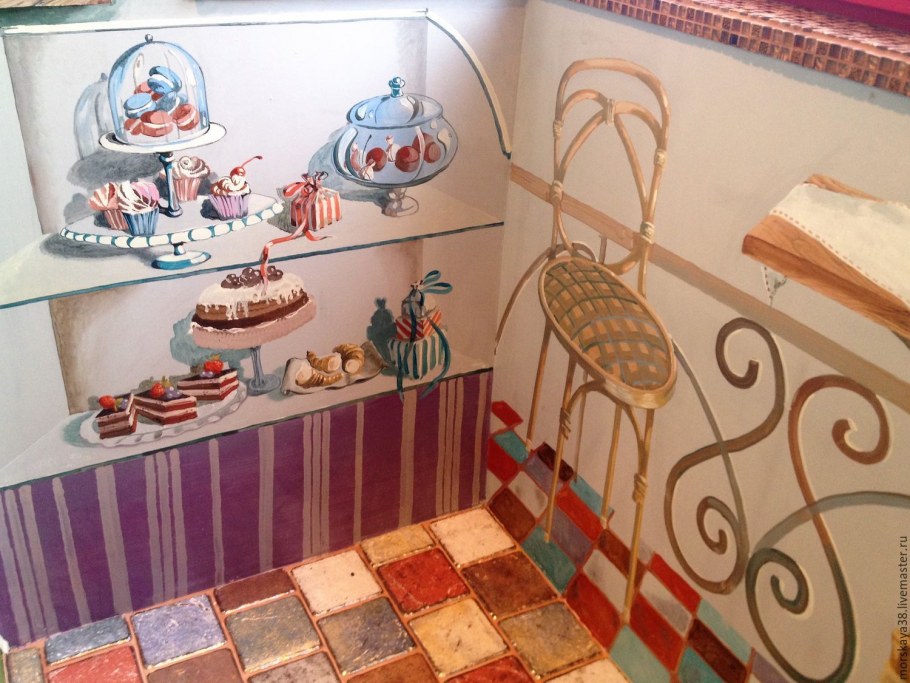 Роспись стен в кондитерской